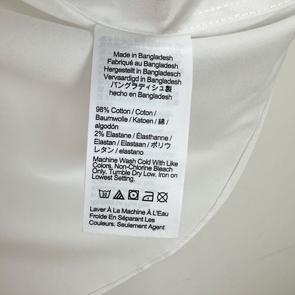 J.Crew Boys Ludlow Premium Fine Cotton Dress Shirt Button Up White Size 10 NWT - Picture 6 of 10